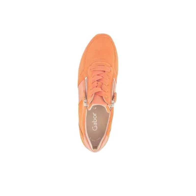 Gabor Fashion Low Top Casual Shoes Women's Orange-3