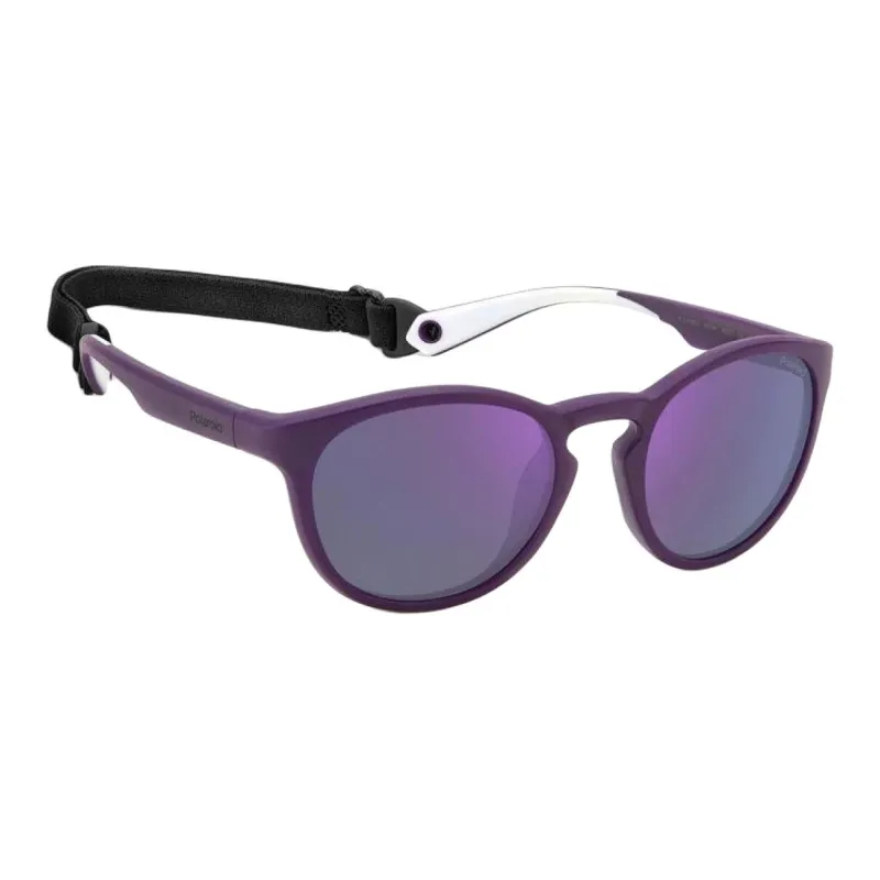Polaroid Nylon Round Sunglasses Unisex Purple-2