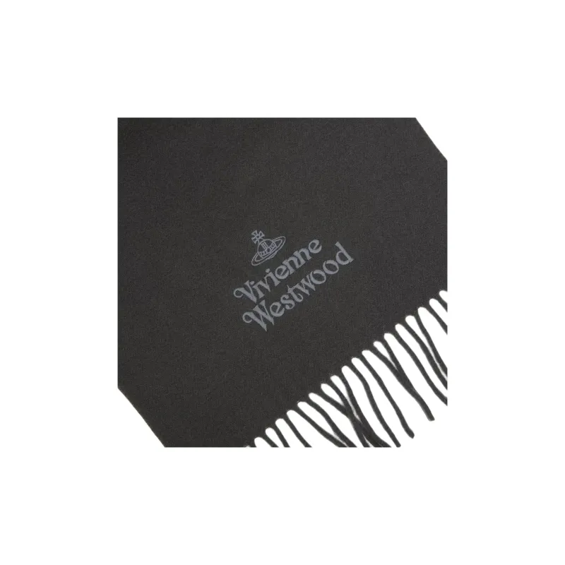 Vivienne Westwood Knit Scarves Women's Gray-4