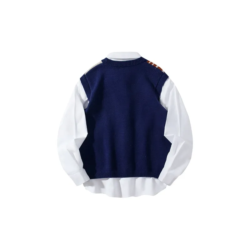 RED DRAGONFLY Vest Unisex Navy Blue-1