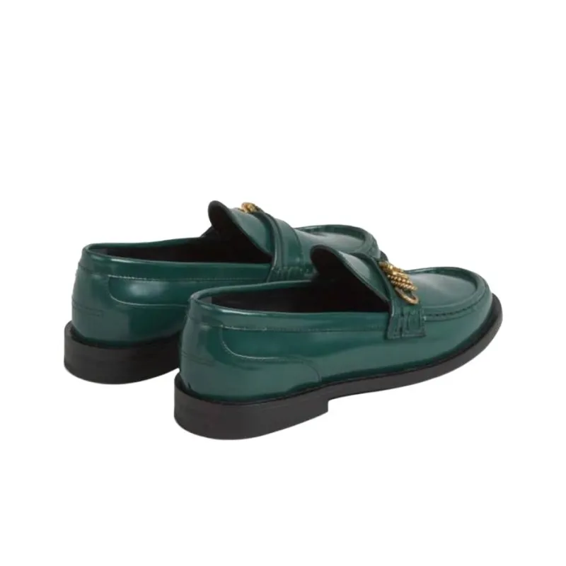 DOROTHEE SCHUMACHER Modern Shine Loafers Women's Green-3