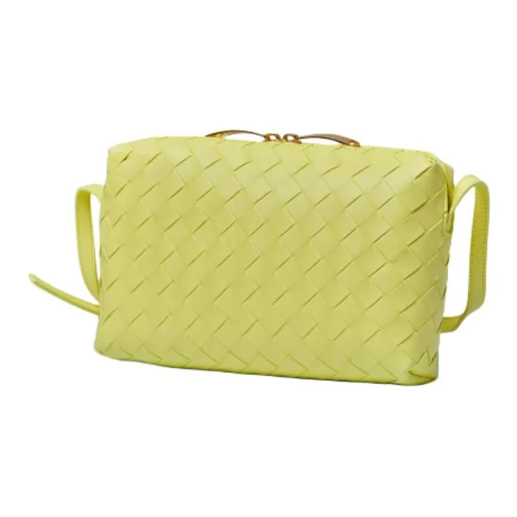 Bottega Veneta Sheepskin Crossbody Bag Shoulder Bag Regular Women's Yellow-1