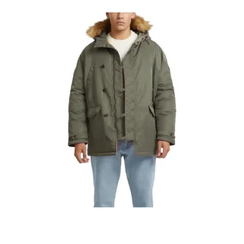 GUESS Coats Men Green