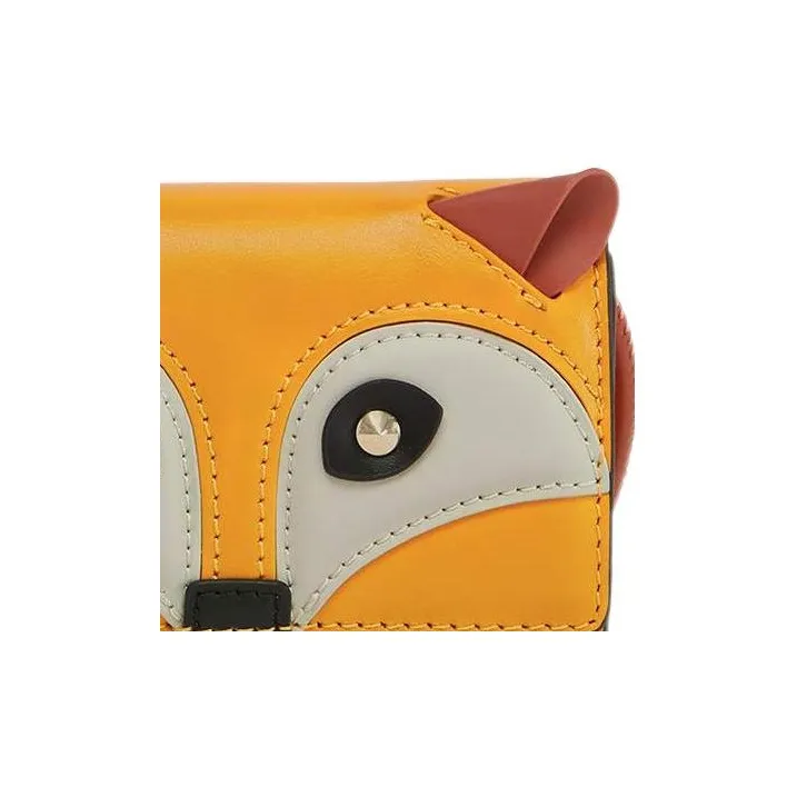Furla Allegra Roman Calfskin With King Calfskin Shoulder Bag Crossbody Bag Mini Women's Yellow-4