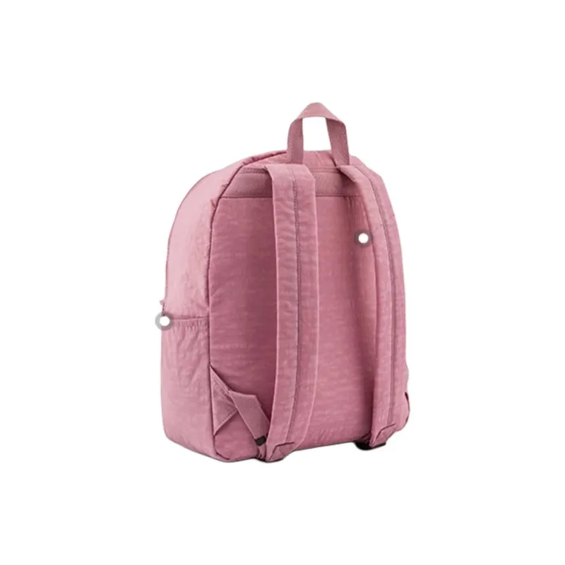 Kipling Fabric Backpack Large Size Unisex Lotus Pink/Blue Gray/Cloud Gray-1