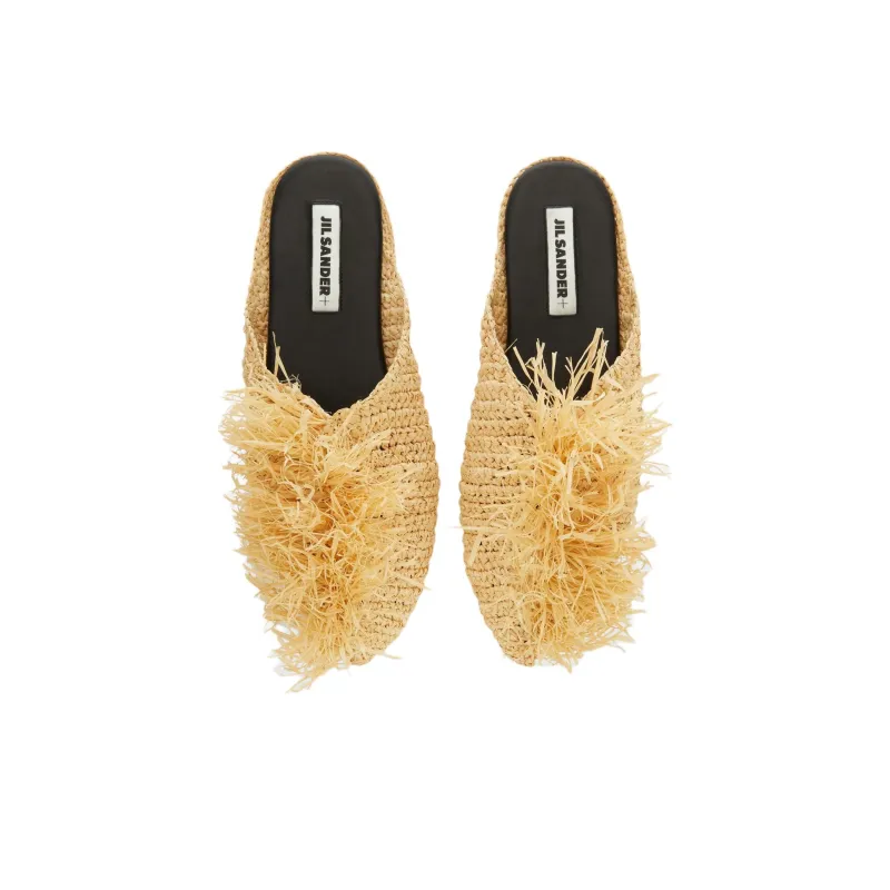 JIL SANDER Wrap toe Slippers Women's Yellow-3