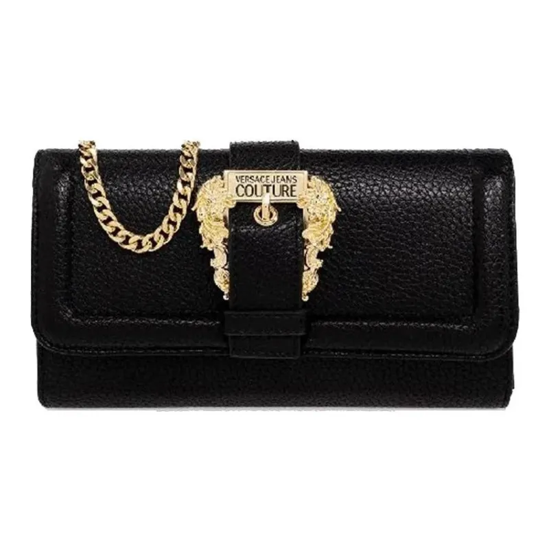 VERSACE JEANS COUTURE Shoulder Bag Crossbody Bag Wallet Women's Black-1