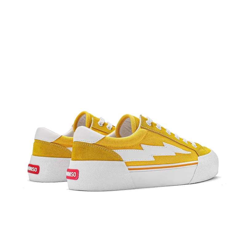 MINISO Lightning Vengeance Storm Collection Skateboard Shoes Unisex White Yellow-3