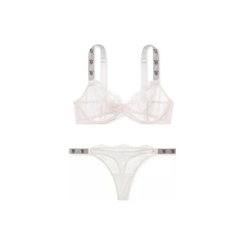 Victoria's Secret Underwear Set Women's Cloud White-0