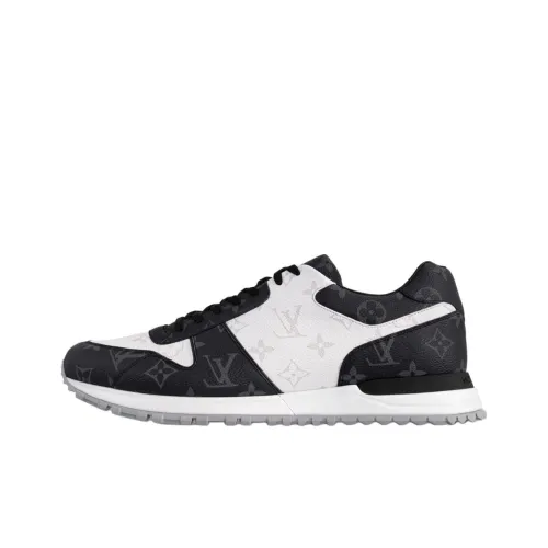 LOUIS VUITTON Run Away Low Top Casual Shoes Men's Gray White