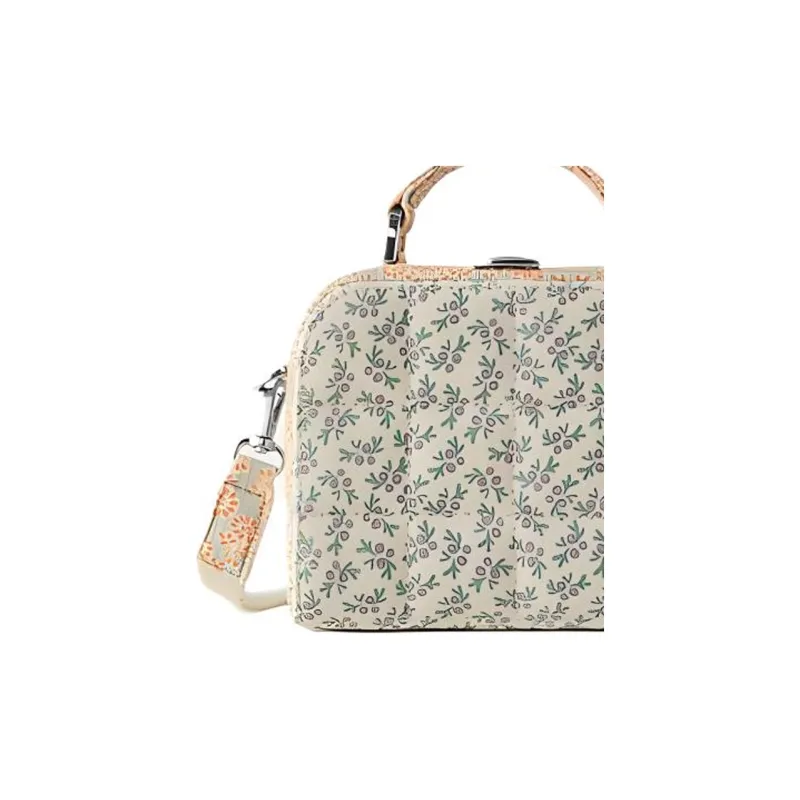 ZARA Cotton Box Bag Shoulder Bag Crossbody Bag Regular Women's Peach Pink-4