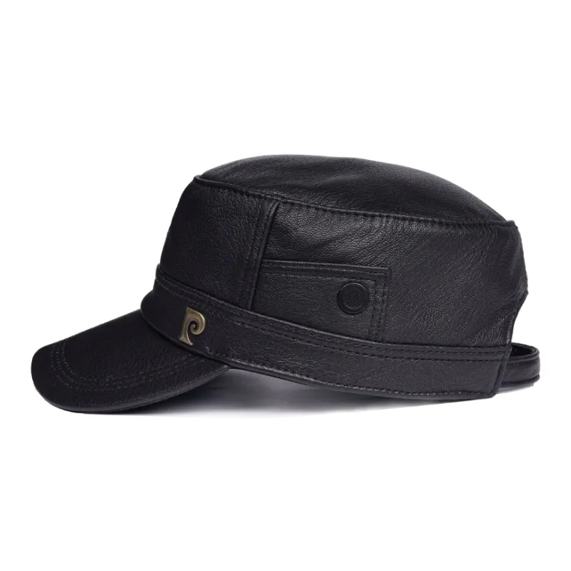 PIERRE CARDIN Polyester Goat Leather Baseball Caps Men's-3