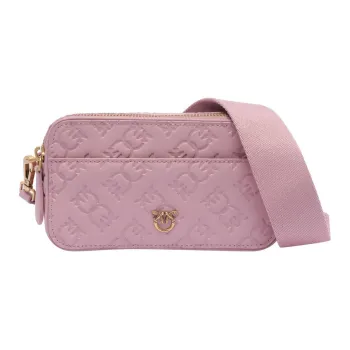 PINKO Logo Embossed Mini Camera Bag