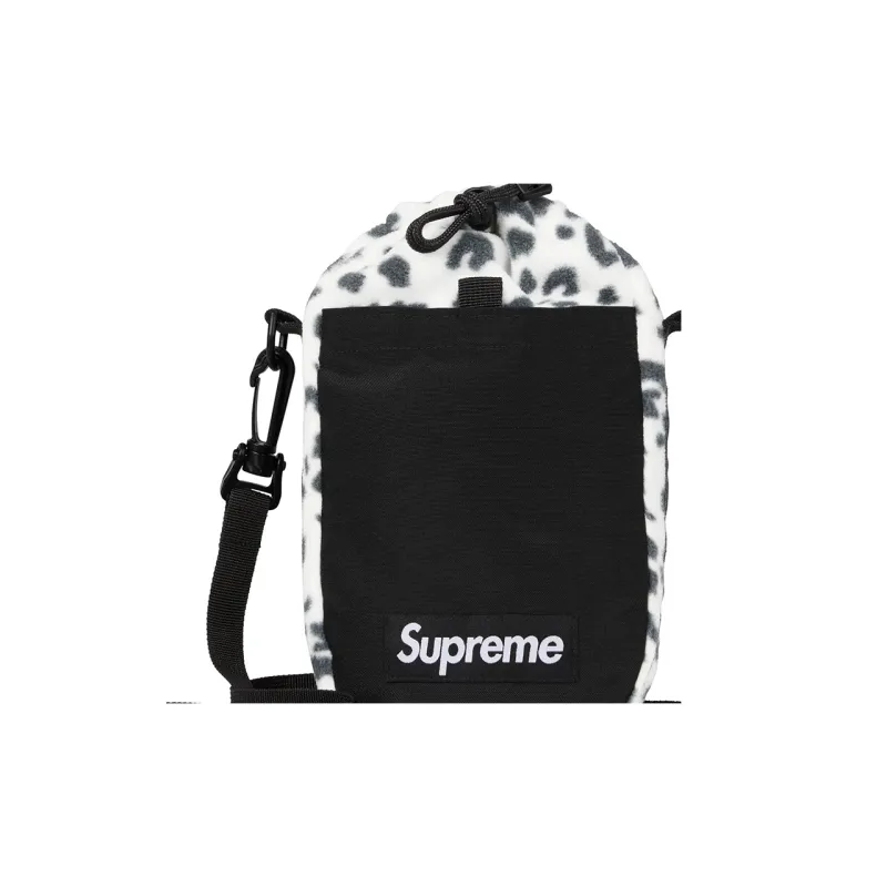 Supreme POLARTEC Collaboration Wool Shoulder Bag Crossbody Bag Unisex Leopard Print-3