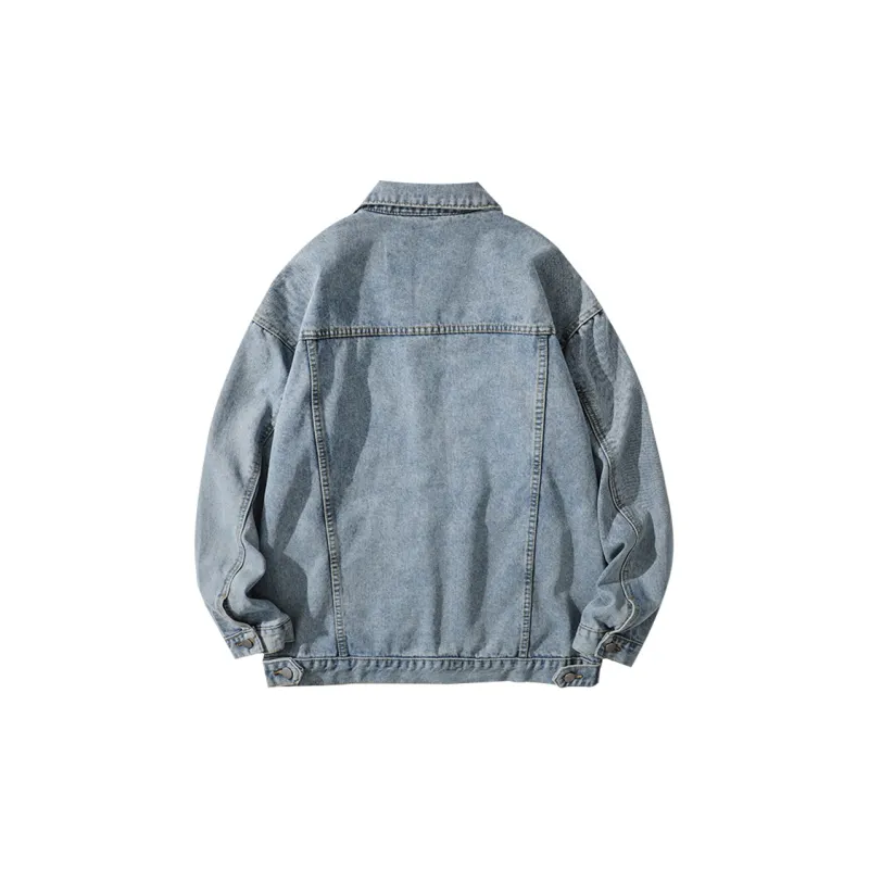FORCEPULR Denim Jacket Unisex Soft Pink-1