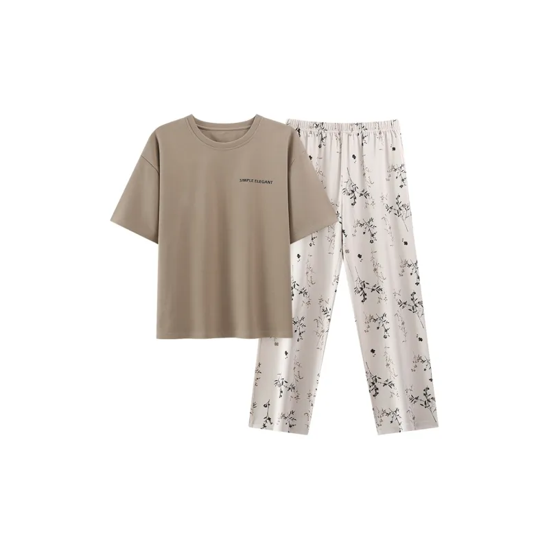 MADALLO Pajama Set Women's Tea Brown-0