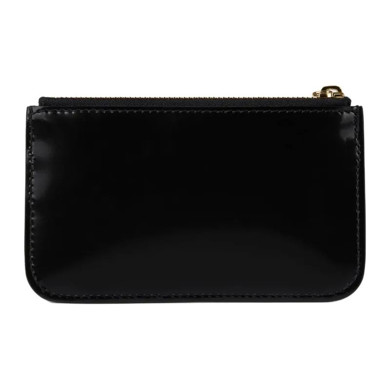 GUCCI Leather Key Pouch Trumpets Women's Black-3
