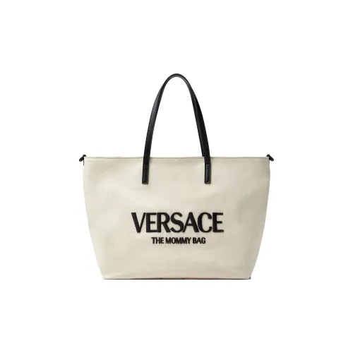 VERSACE Calfskin tote Dusy Bag Shopping Bag Handbag Storage Bag Kids' Beige