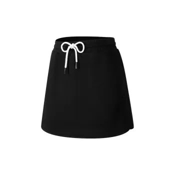 TITIKAACTIVE Casual Short Skirts Women's Pure Black