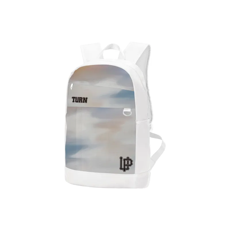 TURN UP Polyester Backpack Regular Unisex White-1