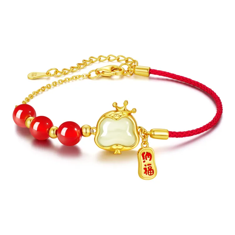 Central Fashion Bracelets Pale Greenish White Jade Women's-4