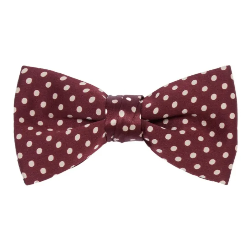 CELINE Bow Tie In Polka Dot Silk Satin-1