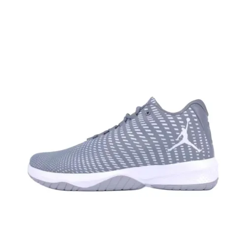 Jordan Anti Slip Wear Resistant Mid Top Basketball Shoes Men's Gray