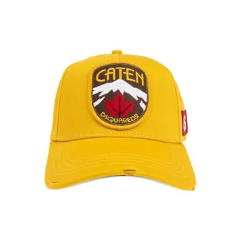 DSQUARED 2 Caten Patch Distressed Baseball Cap