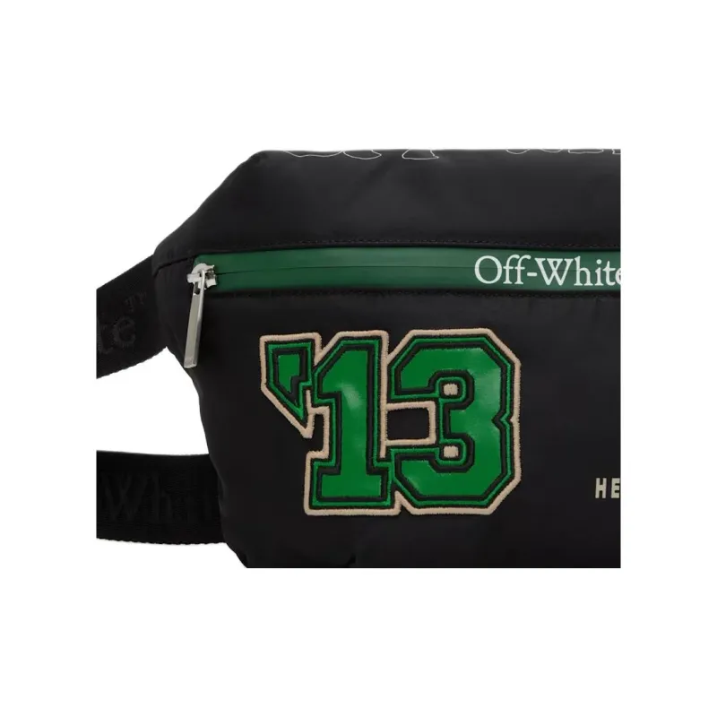 OFF WHITE Logo Printed Zipped Belt Bag-3