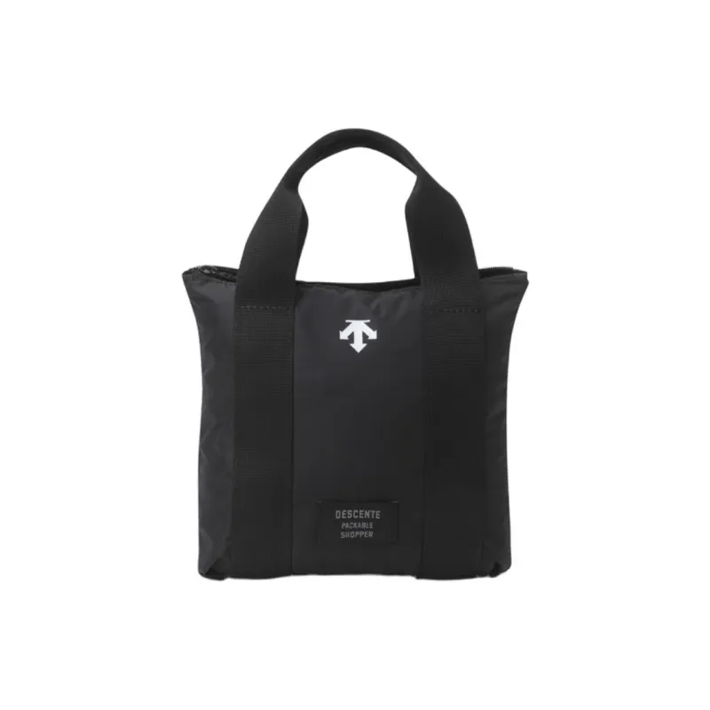 DESCENTE Nylon Tote Bag, Shopping Bag, Shoulder Bag Unisex Black-5