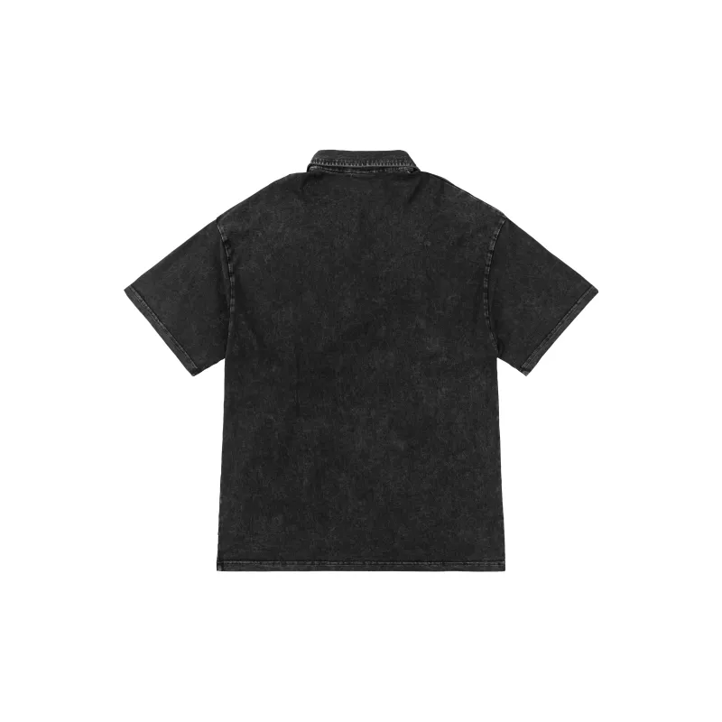 XINYINSU Polo Shirt Unisex Black-1