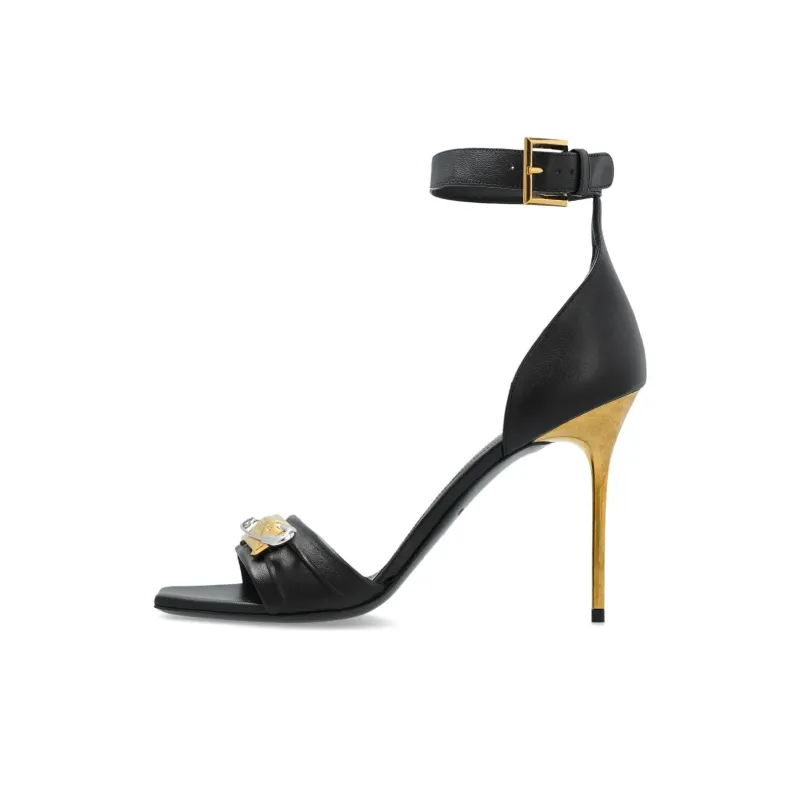 BALMAIN 110mm Leather Sandals Women's-0
