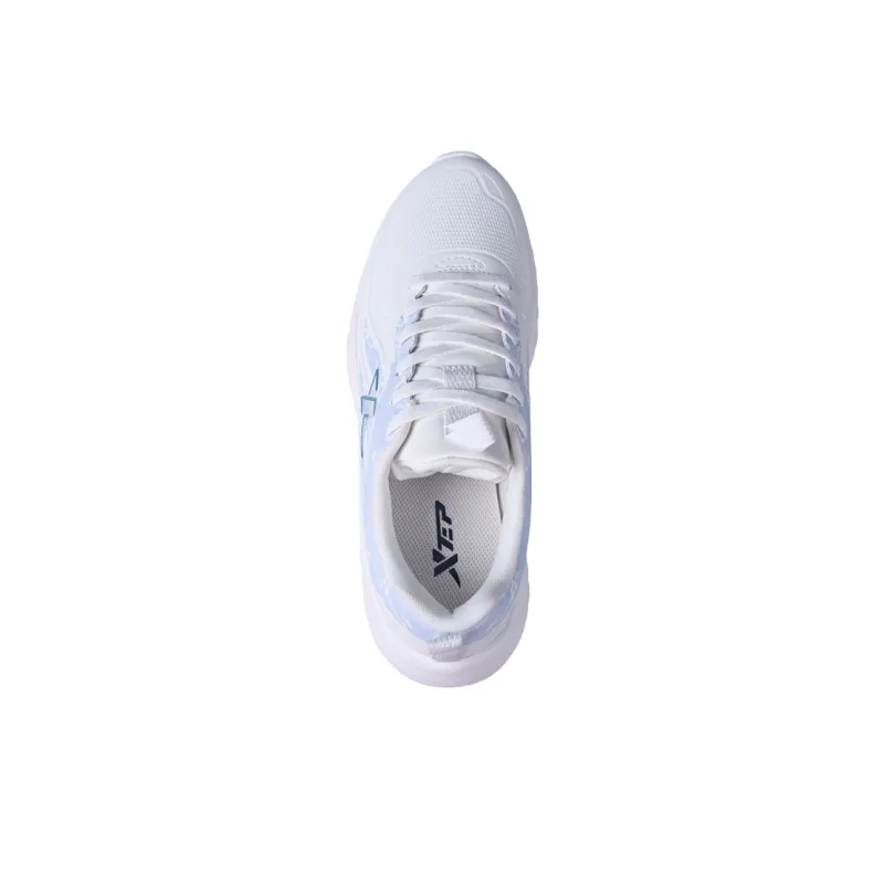 XTEP Breathable Water Resistant Cushioning Low Top Running Shoes Men's Sail White/Dusty Blue-4