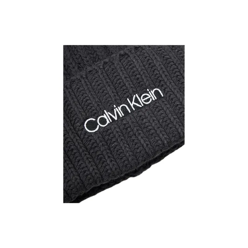 CALVIN KLEIN Wool Beanies Unisex Black-3