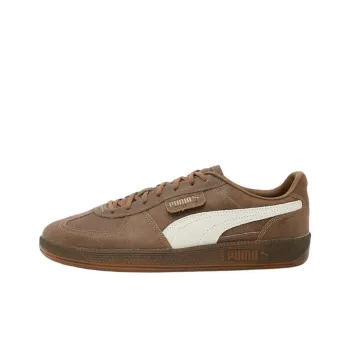 PUMA Palermo Anti Slip Wear Resistant Low Top Skateboard Shoes Unisex Brown White