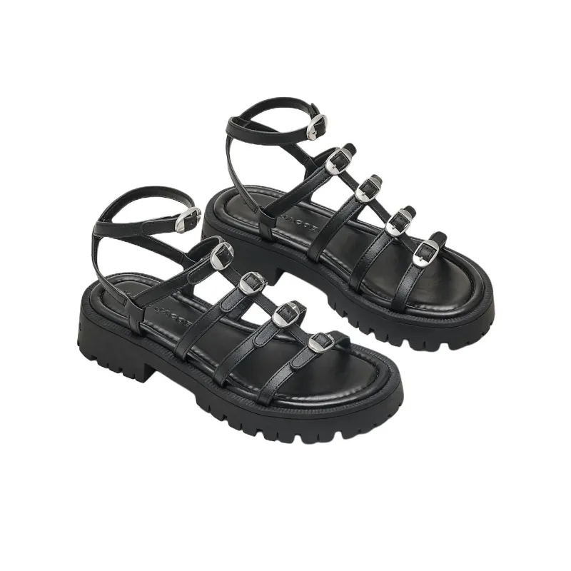 MARC JACOBS Kiki Roman Sandals Women's Black-2