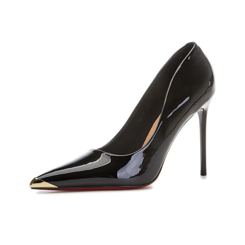 POOQ Slim Heel High Heels 10CM Women's-1