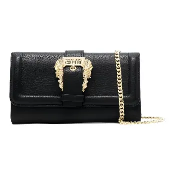 VERSACE JEANS COUTURE Shoulder Bag Crossbody Bag Wallet Women's Black
