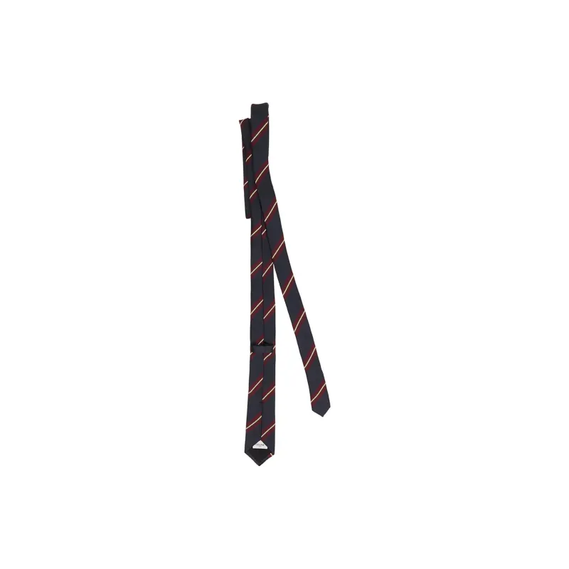 CELINE Thin Tie In Striped Silk-1