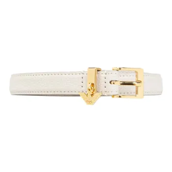 EMPORIO ARMANI Deer print Belt With Eagle Logo Charm