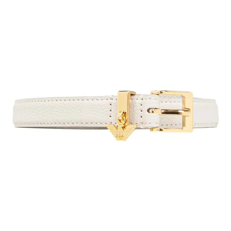 EMPORIO ARMANI Deer print Belt With Eagle Logo Charm-0