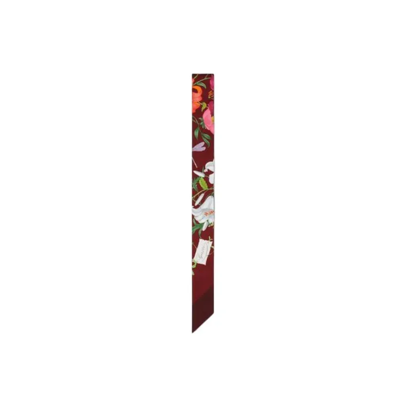 GUCCI Silk Silk Scarves Women's Red-0