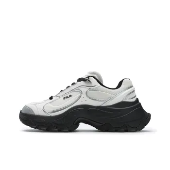 FILA SOFIA 4 Abrasion Resistant Low Top Chunky Sneakers Women's White Black