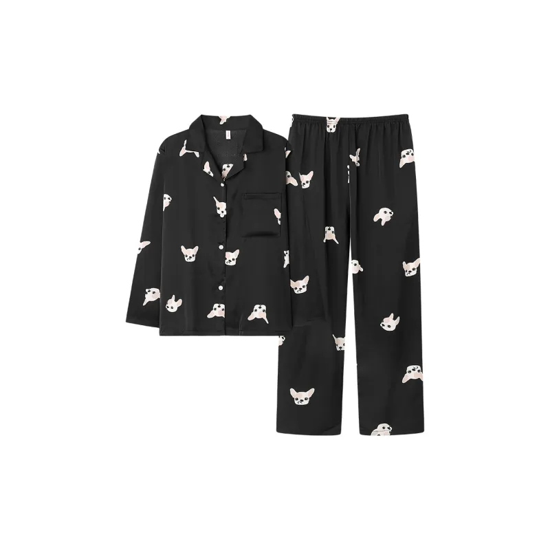 O'MESIK Pajama Set Women's Black-0