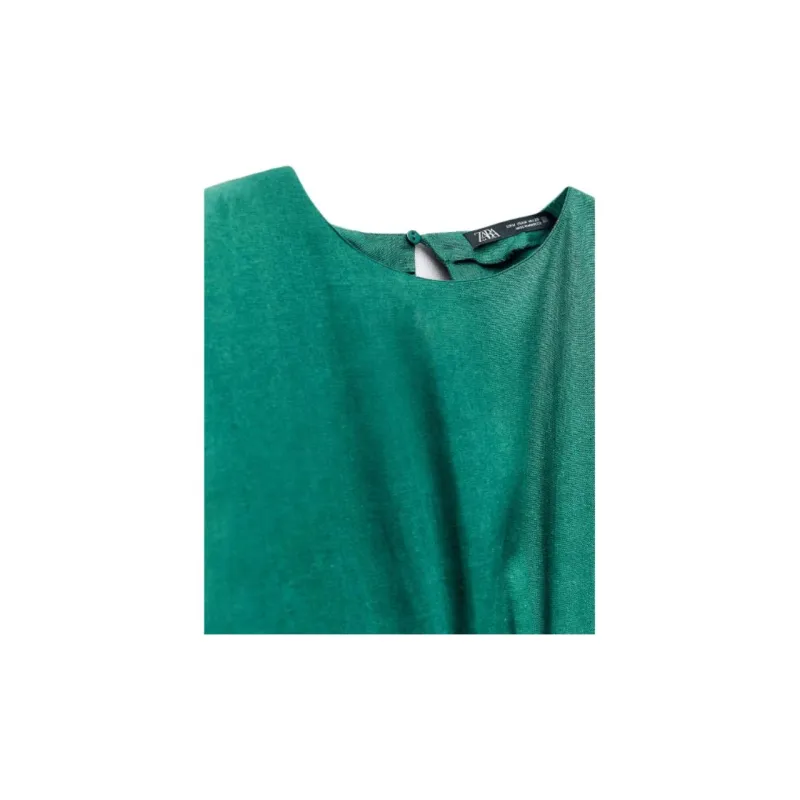 ZARA Sleeveless Dress Women's Duck Green-2
