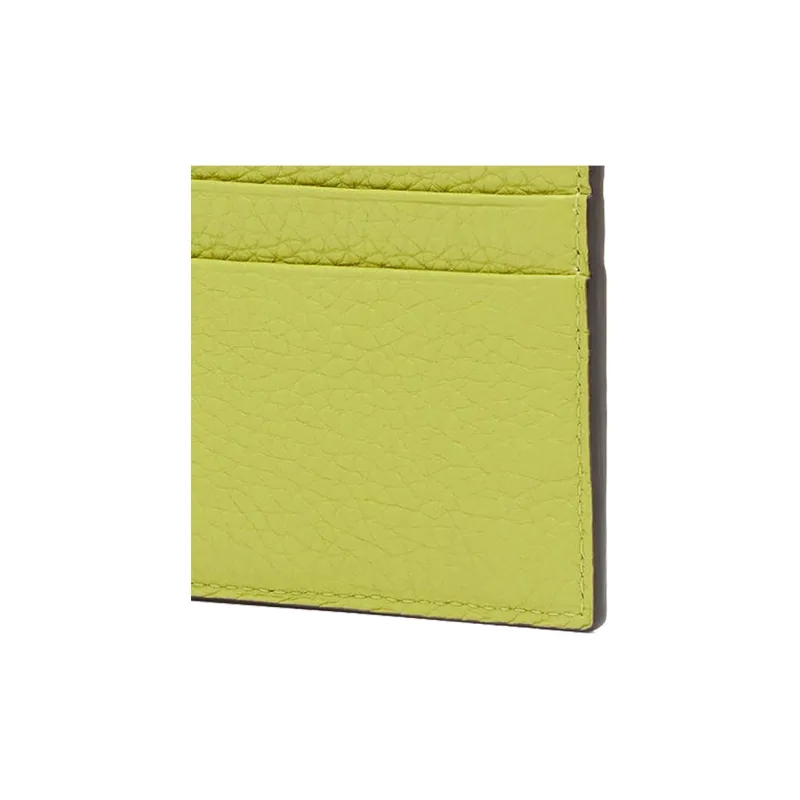 FENDI Cow Leather Card Holder Card Holder Men's Gray-4
