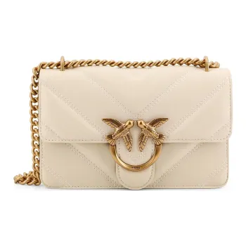 PINKO Love One Chain Linked Mini Crossbody Bag