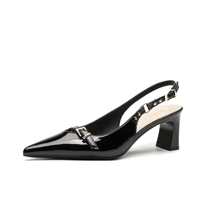 Dunnu Chunky Heel High Heels 6cm Women's Box Included-0