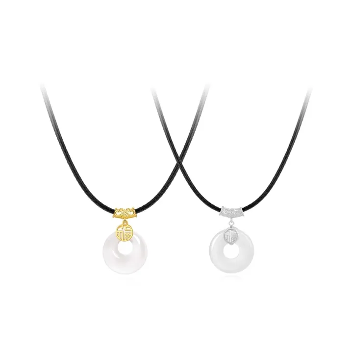 Ancient Jewelry Chalcedony Necklaces Unisex-6