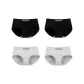 D Set-Black+Black+Gray+Gray (4 Pack)